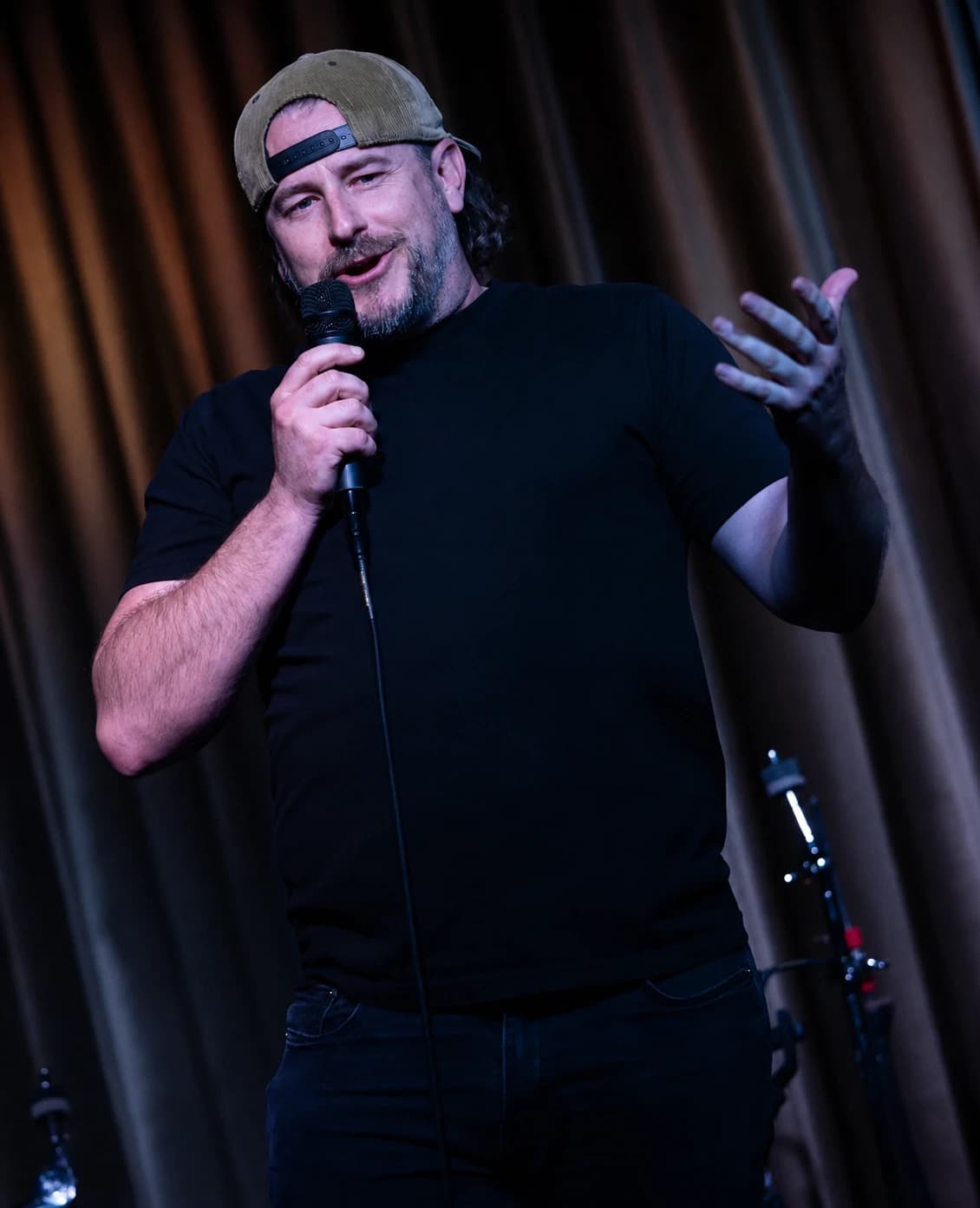 Scott Busby performing stand-up comedy